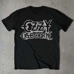 Ozzy Osbourne Vintage Logo Graphic Tee – Classic Heavy Metal Black T-Shirt